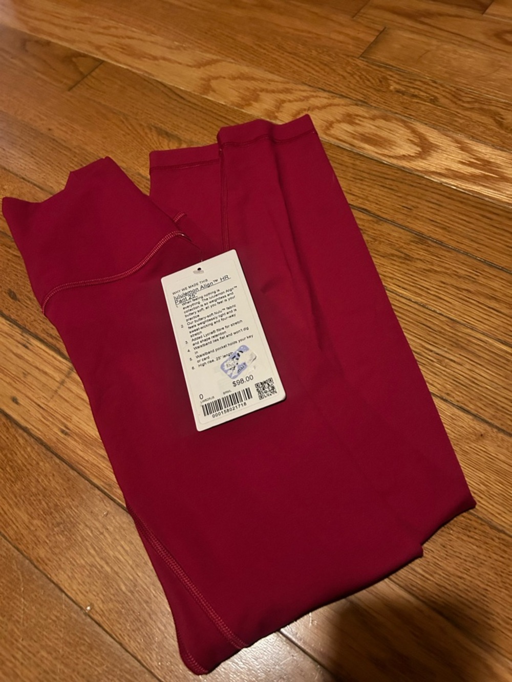 lululemon athletica Deep Red High-Waist Leggings